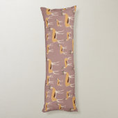 Wild Antelope Animal Pattern Lichaamskussen (Achterkant (Verticaal))