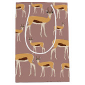 Wild Antelope Animal Pattern Medium Cadeauzakje (Voorkant)