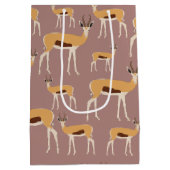 Wild Antelope Animal Pattern Medium Cadeauzakje (Achterkant)