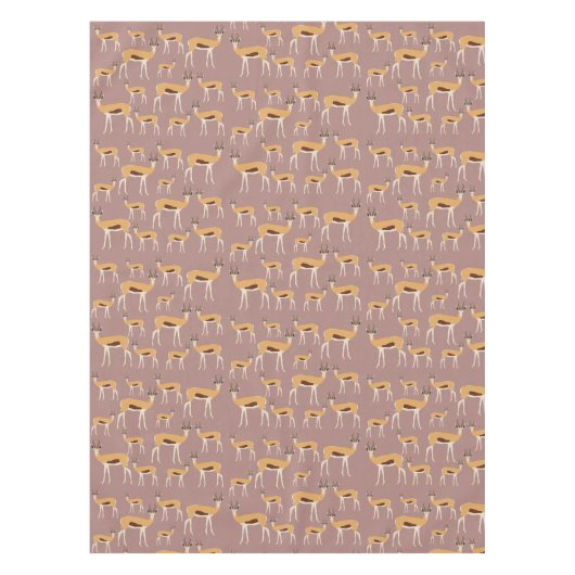 Wild Antelope Animal Pattern Tafelkleed (Voorkant)
