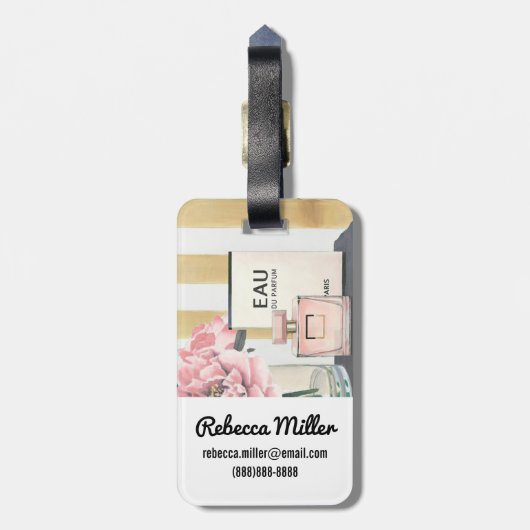 Wild Apple | Big Mode Book - Striped Bagagelabel (Achterkant verticaal)