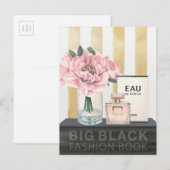 Wild Apple | Boek met grote Mode - gestreept Briefkaart (Voorkant / Achterkant)