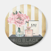 Wild Apple | Boek met grote Mode - gestreept Magneet (Voorkant)