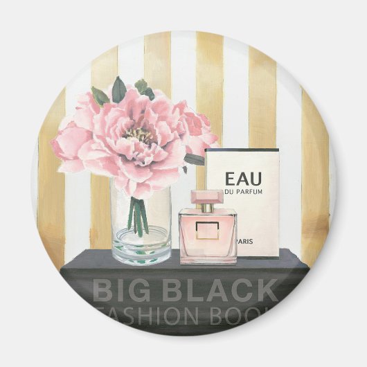 Wild Apple | Boek met grote Mode - gestreept Magneet (Voorkant)