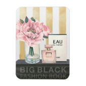 Wild Apple | Boek met grote Mode - gestreept Magneet (Verticaal)