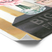 Wild Apple | Boek met grote Mode - gestreept Poster (Hoek)