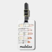 Wild Apple | Colorful Modern Lipstick-schets Bagagelabel (Voorkant verticaal)