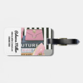 Wild Apple | Coupure stripes — schoenen en tas Bagagelabel (Achterkant horizontaal)