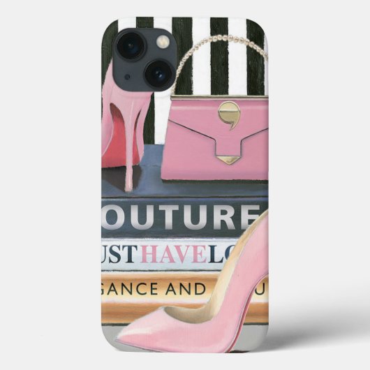 Wild Apple | Coupure stripes — schoenen en tas Case-Mate iPhone Case (Achterkant)