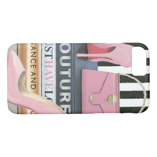 Wild Apple | Coupure stripes — schoenen en tas Case-Mate iPhone Case (Achterkant (Horizontaal))