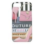 Wild Apple | Coupure stripes — schoenen en tas Case-Mate iPhone Case (Achterkant)