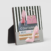 Wild Apple | Coupure stripes — schoenen en tas Fotoplaat (Voorkant)