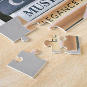 Wild Apple | Coupure stripes — schoenen en tas Legpuzzel (Zijkant)