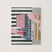 Wild Apple | Coupure stripes — schoenen en tas Legpuzzel (Verticaal)