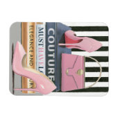 Wild Apple | Coupure stripes — schoenen en tas Magneet (Horizontaal)