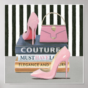 Wild Apple   Coupure stripes — schoenen en tas Poster