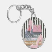 Wild Apple | Coupure stripes — schoenen en tas Sleutelhanger (Voorkant Links)