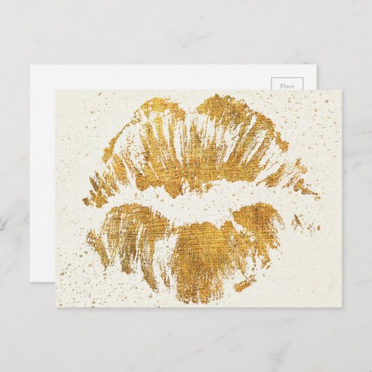 Wild Apple | Elegant Stylish Kiss Briefkaart (Voorkant / Achterkant)