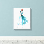 Wild Apple | Haute Couture Mode Sketch Canvas Afdruk (Insitu (Houten vloer))