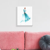 Wild Apple | Haute Couture Mode Sketch Canvas Afdruk (Insitu (Woonkamer))