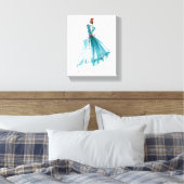 Wild Apple | Haute Couture Mode Sketch Canvas Afdruk (Insitu (Slaapkamer))