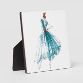 Wild Apple | Haute Couture Mode Sketch Fotoplaat (Voorkant)