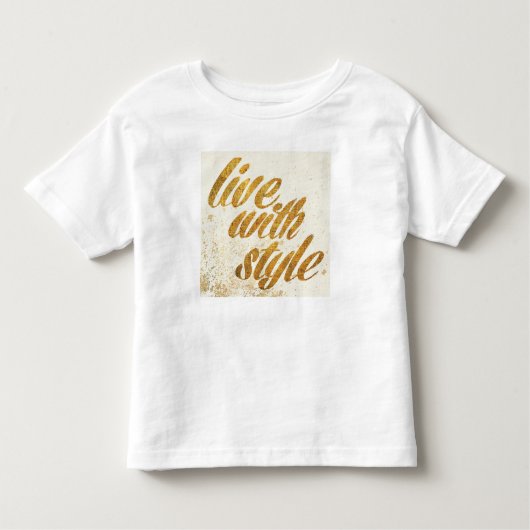 Wild Apple | Live met stijl - Girly Quote Kinder Shirts (Voorkant)