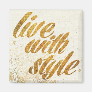 Wild Apple   Live met stijl - Girly Quote Magneet