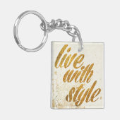 Wild Apple | Live met stijl - Girly Quote Sleutelhanger (Voorkant Links)