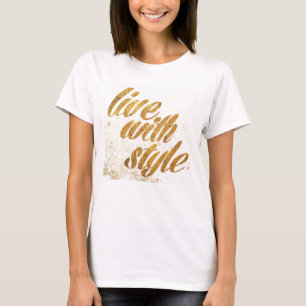 Wild Apple Live met stijl - Girly Quote T-shirt