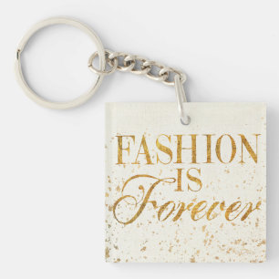 Wild Apple   Mode is altijd het meisjescitaat Sleutelhanger