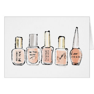 Wild Apple   Modern Pink Nail Poolse Schets