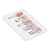 Wild Apple | Modern Pink Nail Poolse Schets Magneet (Rechterzijde)