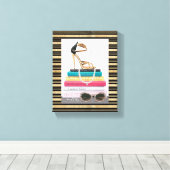 Wild Apple | Ooh La La - Glamoureus Stiletto Canvas Afdruk (Insitu (Houten vloer))