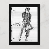 Wild Apple | Posh - Edgy  Sketch Briefkaart (Voorkant)