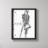 Wild Apple | Posh - Edgy  Sketch Canvas Afdruk (Voorkant)
