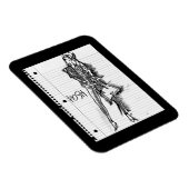 Wild Apple | Posh - Edgy Sketch Magneet (Rechterzijde)