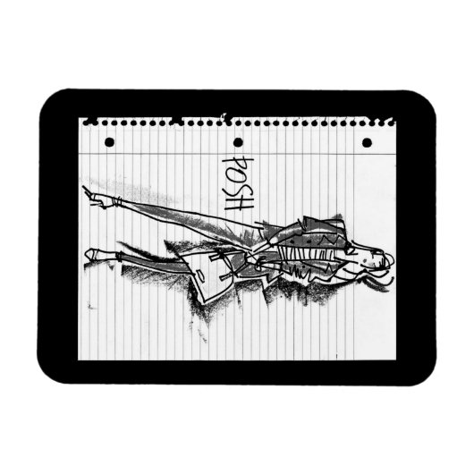 Wild Apple | Posh - Edgy  Sketch Magneet (Horizontaal)