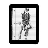 Wild Apple | Posh - Edgy  Sketch Magneet (Verticaal)