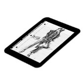 Wild Apple | Posh - Edgy Sketch Magneet (Linkerzijde)