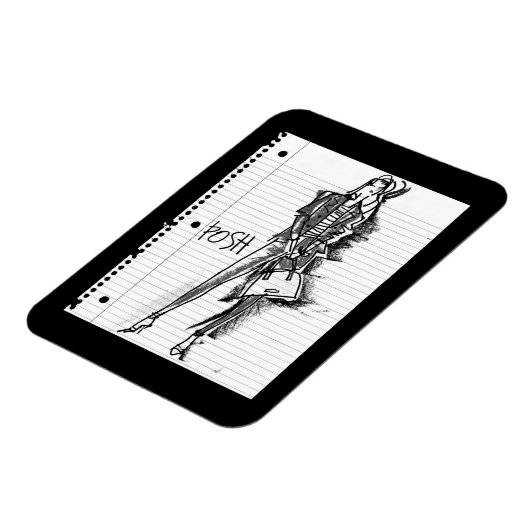 Wild Apple | Posh - Edgy  Sketch Magneet (Linkerzijde)