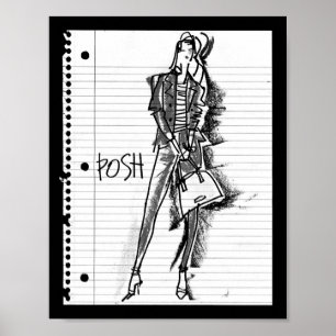 Wild Apple   Posh - Edgy  Sketch Poster
