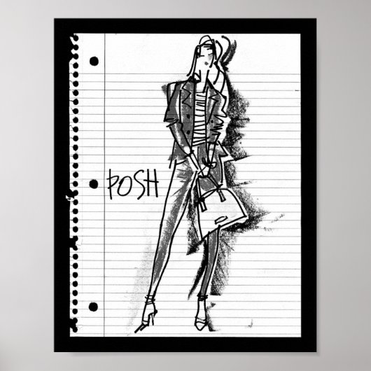 Wild Apple | Posh - Edgy  Sketch Poster (Voorkant)