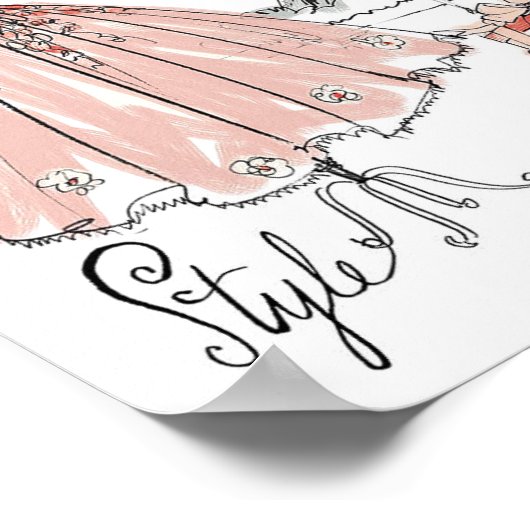 Wild Apple | Stijl Mode week Parijs Poster (Hoek)