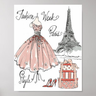 Wild Apple   Stijl Mode week Parijs Poster