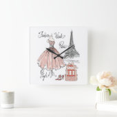 Wild Apple | Stijl Mode week Parijs Vierkante Klok (Huis)