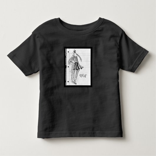 Wild Apple | Stijlpictogram - Moderne schets Kinder Shirts (Voorkant)