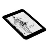 Wild Apple | Stijlpictogram - Moderne schets Magneet (Rechterzijde)