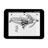 Wild Apple | Stijlpictogram - Moderne schets Magneet (Horizontaal)