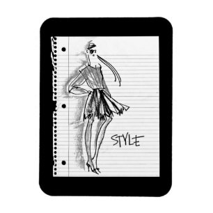 Wild Apple Stijlpictogram - Moderne schets Magneet